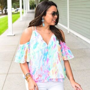 Lilly Pulitzer Bellamie Off The Shoulder Top